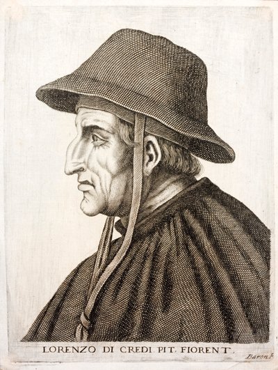Lorenzo de Credi, italský renesanční malíř (rytina) od Italian School