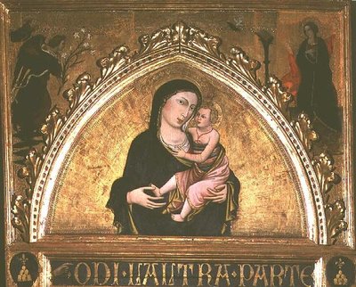 Madonna a dítě (tempera na panelu) od Italian School