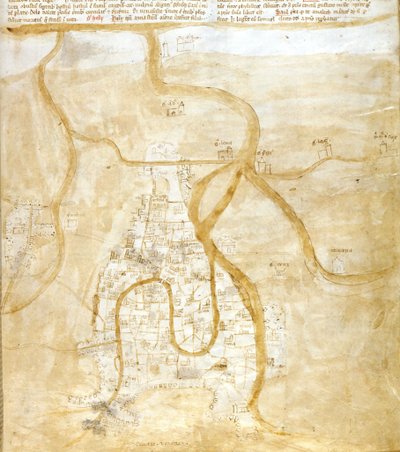 Mapa Benátek od Italian School