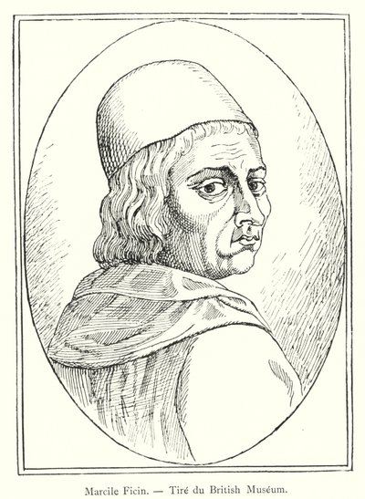 Marcile Ficin, British Museum Tire (rytina) od Italian School
