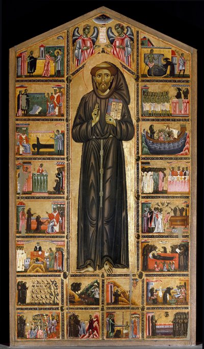 Mistr (Maestro) del San Francesco Bardi. Florentská škola první poloviny 13. století. Oltářní obraz San Francesco d