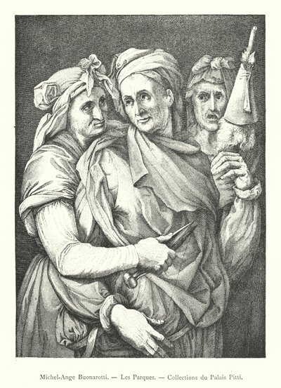 Michelangelo Buonarotti, The Parks, Pitti Palace Collections (rytina) od Italian School