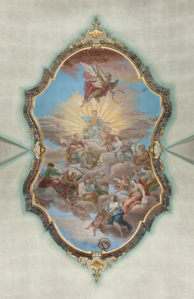 Milán, kostel San Francesco da Paola, Fresco Hall Palazzo od Italian School
