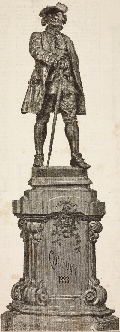 Památník Carla Goldoniho (1707-1793) od Antonia dal Zotto, odhalený 20. prosince od Italian School