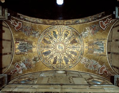 Mozaiky klenby Scarsella, po roce 1202 od Italian School