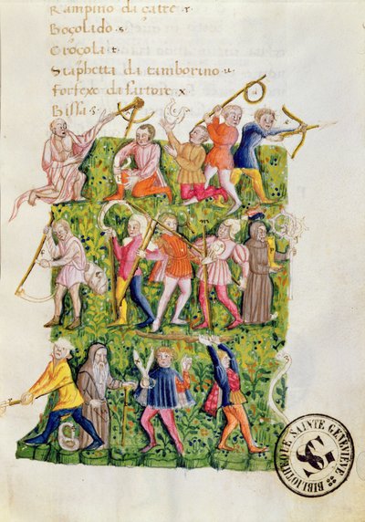 Ms.3368 Gardening Skills, miniatura od Di Artificial Memoria od Italian School