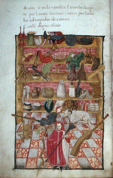 Miniatura Ms.3368 z „Di Artificial Memoria“ (vellum) od Italian School
