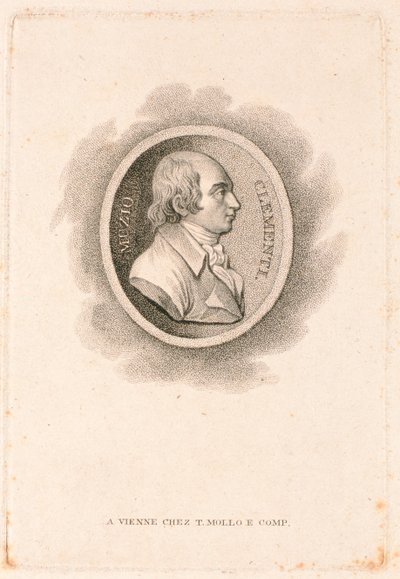Muzio Clementi (1752-1832) (mezzotinta) od Italian School