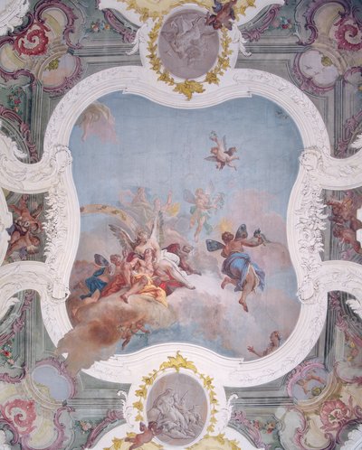 Mytologická scéna se zvěrokruhem od Italian School