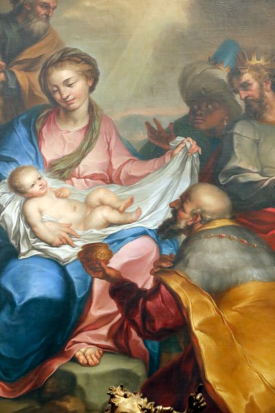 Betlém. Klanění mágů. Čerstvý. bazilika Santa Maria delle Vigne. Janov. Itálie. od Italian School
