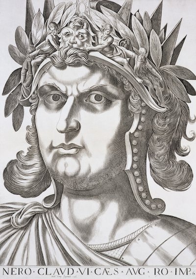 Nero Caesar (37-68 n. l.), 1596 od Italian School