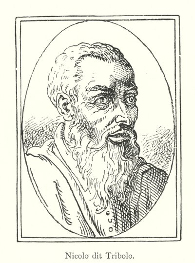 Nicolo dit Tribolo (rytina) od Italian School