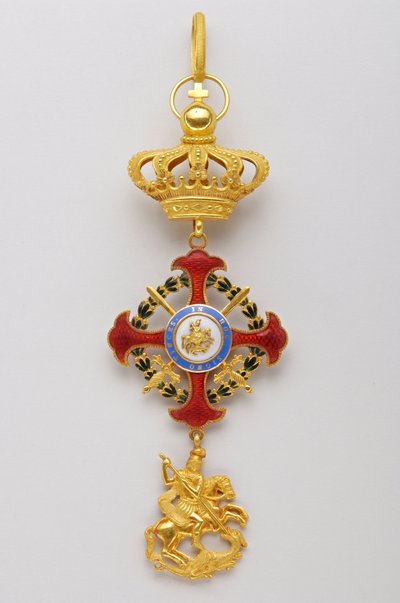 Řád svatého Jiří ze Reunionu: insignie patřící panovníkům královského domu (1800-1850) od Italian School