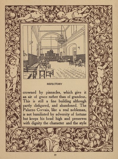 Stránka z prospektu hotelu San Domenico Palace, Taormina (litografie) od Italian School