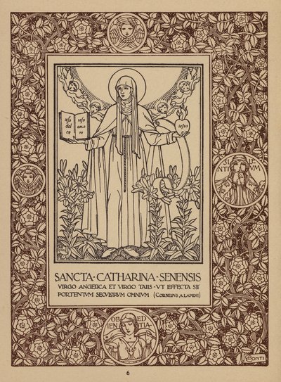 Stránka z prospektu hotelu San Domenico Palace, Taormina (litografie) od Italian School