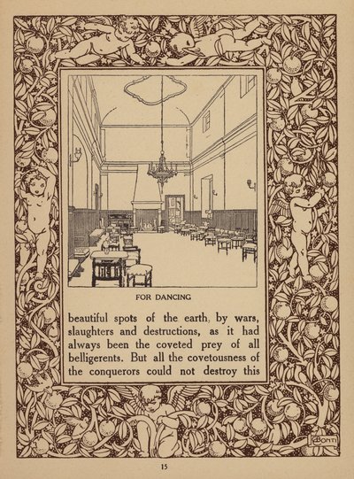 Stránka z prospektu hotelu San Domenico Palace, Taormina (litografie) od Italian School