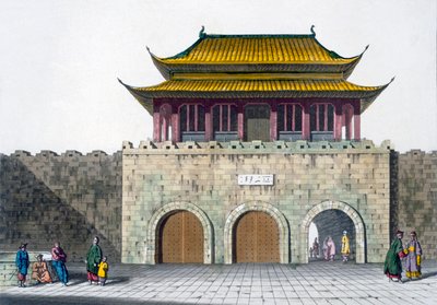 Pagodové věže v Nankingu, cca 1820-30s od Italian School
