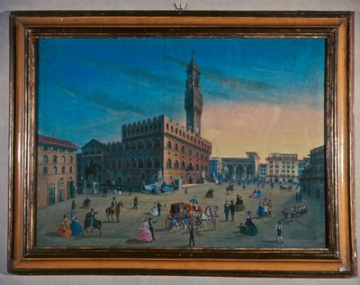 Palazzo Vecchio na náměstí Piazza della Signoria ve Florencii od Italian School