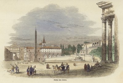 Piazza del Popolo od Italian School
