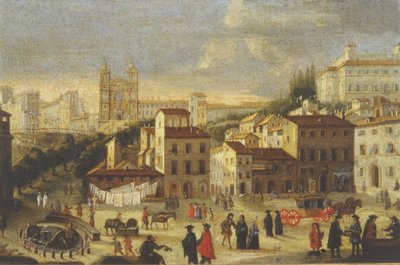 Piazza di Spagna a Trinita dei Monti od Italian School