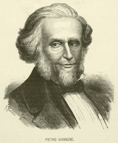 Pietro Giannone (rytina) od Italian School