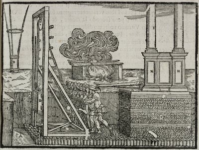 Beranidla, z „Deset knih o architektuře podle Vitruviových předpisů“ od Giovanni Antonia Rusconiho, nakladatelství Nicolini, Benátky od Italian School