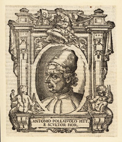 Portrét Antonia del Pollaiuolo, italský malíř, sochař, rytec a zlatník renesance z Florencie, cca 1429-1498 od Italian School