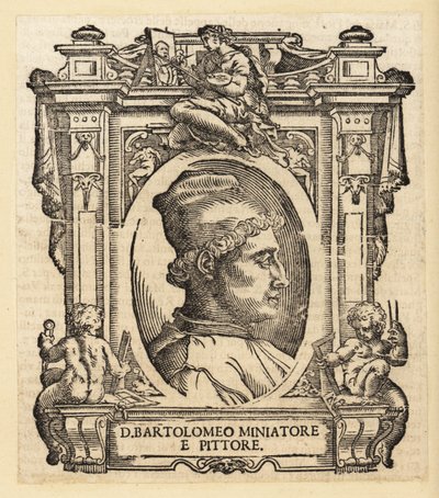 Portrét Bartolomea della Gatta, italský (florentský) malíř, iluminátor a architekt od Italian School