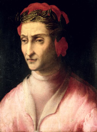 Portrét Dante Alighieri (1265-1321) od Italian School