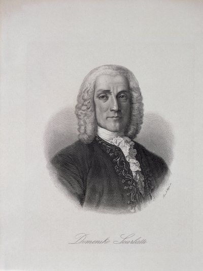 Portrét Domenica Scarlattiho (1686-1757) od Italian School