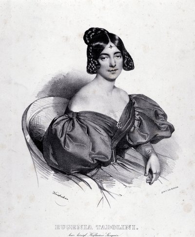 Portrét Eugenie Tadolini (rytina) od Italian School