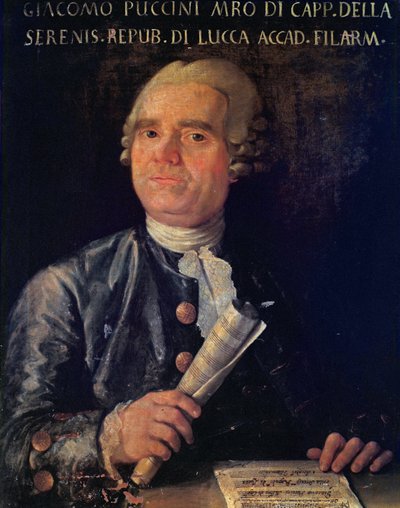 Portrét Giacoma Pucciniho (1712-1781) (olej na plátně) od Italian School
