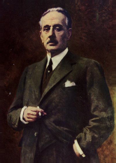 Portrét Giacoma Pucciniho (barevná litografie) od Italian School