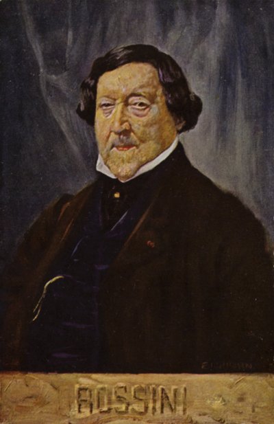 Portrét Gioachina Rossiniho od Italian School