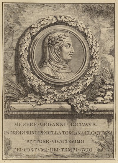 Portrét Giovanniho Boccaccia od Italian School