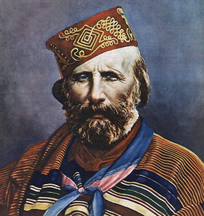 Portrét Giuseppe Garibaldiho (1807-1882), italského politika. od Italian School