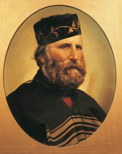 Giuseppe Garibaldin muotokuva, n. 1897 (öljy pahville) od Italian School
