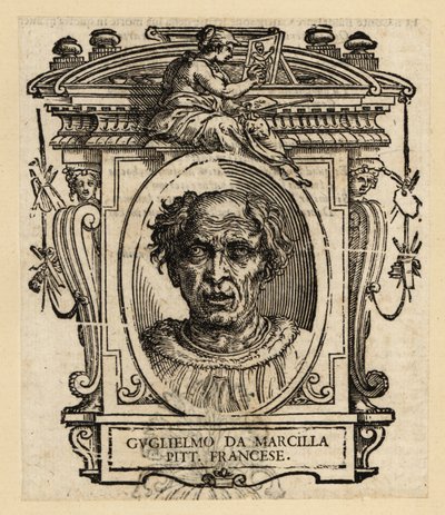Portrét Guillauma de Marcillat, francouzský malíř a výtvarník vitráží, cca 1470-1529 od Italian School