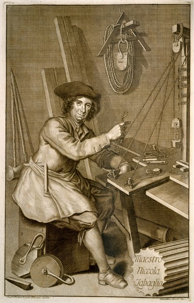 Portrét Maestra Nicoly Zabaglii od Italian School