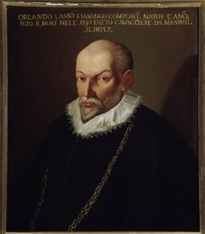 Portrét Rolanda de Lassus (1532-1594) vlámský skladatel od Italian School