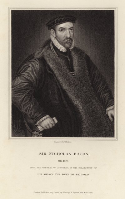 Portrét sira Nicholase Bacona od Italian School