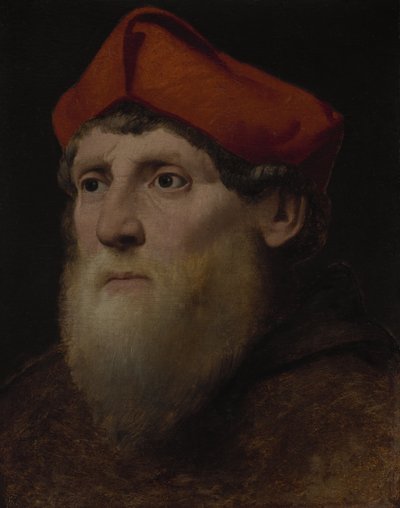 Portrét vousatého preláta, kolem 1520-40 od Italian School