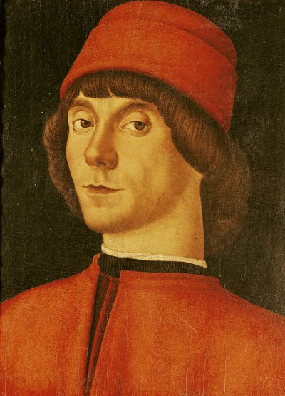 Portrét mladého muže (olej na plátně) od Italian School