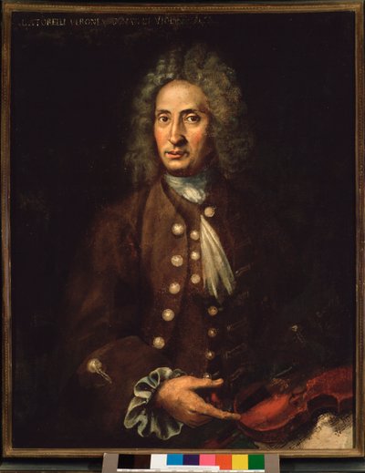 Portrét italského skladatele Giuseppe Torelliho (1658-1709). od Italian School