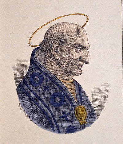 Portrét papeže Adeodat II nebo Dieudonne (672-676) od Italian School