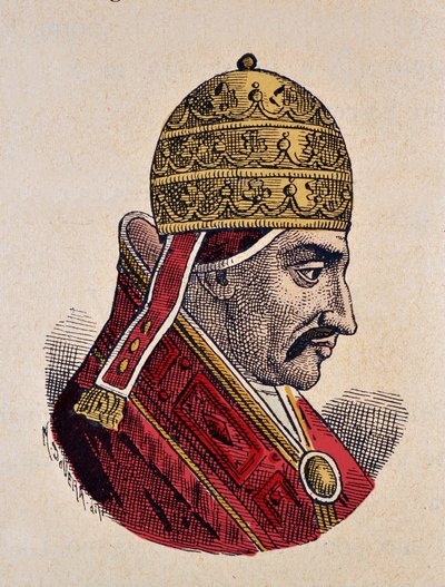 Portrét papeže Benoita VI (benedetto, Benedict nebo Benedictus) (973-974) od Italian School
