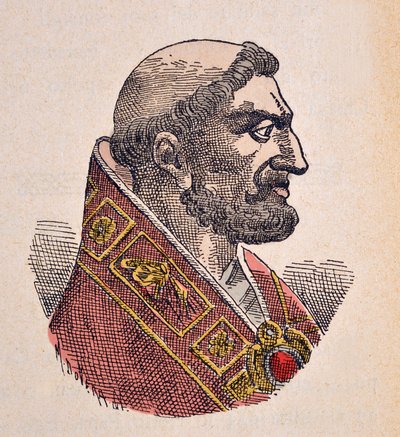 Portrét papeže Bonifáce V. (Bonifacius nebo Bonifacio) (619-625) od Italian School
