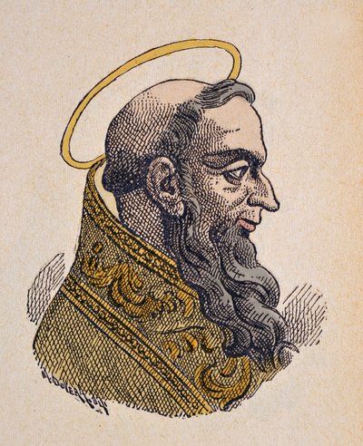 Portrét papeže Celestina Iera (Celestin, Celestino nebo Caelestinus I) (422-432) od Italian School