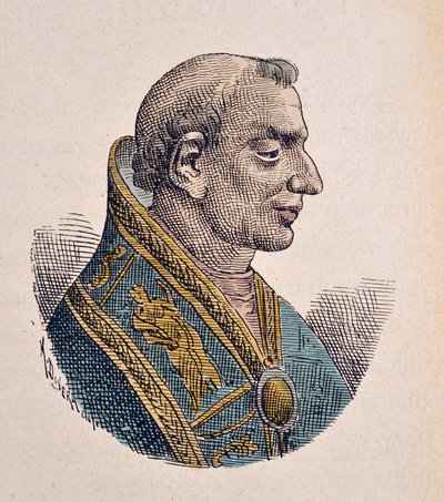 Portrét papeže Donuse (Dono nebo Domno) (676-678) od Italian School