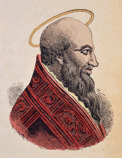 Portrét papeže Eleuthere (Eleuterus nebo Eleutherius nebo Eleutherius) od Italian School